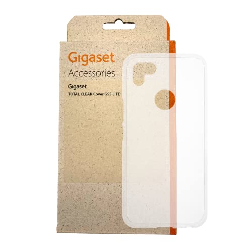 Gigaset Etui GS5 LITE - wysokiej jakości osłona ochronna dla Twojego smartfona - elastyczna ochrona przed brudem, zarysowaniami i uderzeniami - indywidualnie dopasowane wycięcia, przezroczyste
