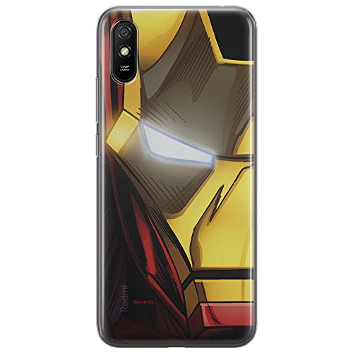 ERT GROUP etui na telefon Xiaomi REDMI 9A, case oryginalny i oficjalnie licencjonowany przez Marvel, wzór Iron Man 021, optymalnie dopasowane, plecki z TPU