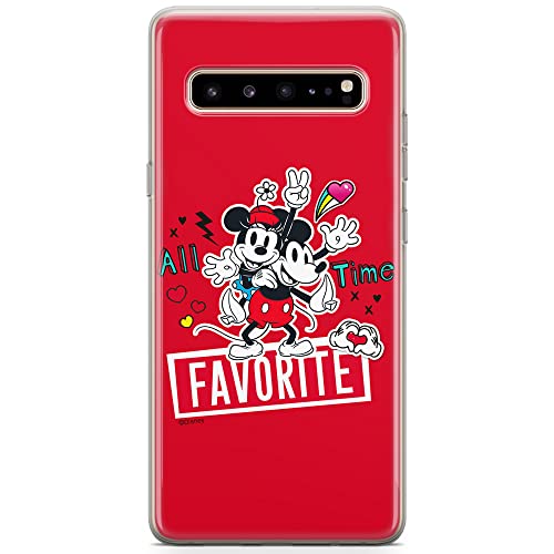 Etui Disney dedykowane do Samsung S10 5G, wzór: Mickey i Minnie 011 Etui całkowicie zadrukowane, oryginalne i oficjalnie licencjonowane