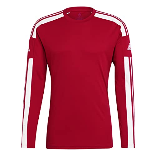 adidas Squadra 21 Koszulka męska z długim rękawem (Pakiet 1), Team Power Red/White, XS
