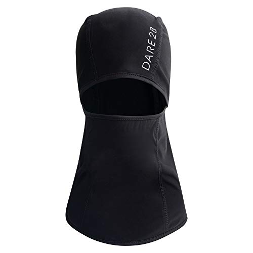 Dare2B unisex dorosły kruche lekkie zawiasowe wzornictwo softshell kominiarka z odblaskowym detalem czarna, Sgl