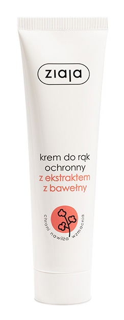 Ziaja Krem do rąk ochronny z ekstraktem z bawełny, 100 ml