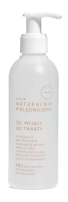 ZIAJA ZIAJA NATURALNIE Żel myjący do twarzy, 200ml