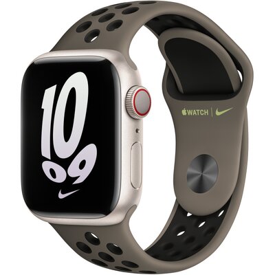 Apple Pasek sportowy Nike w kolorze Olive Grey/czarnym 41 mm