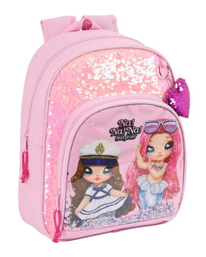 Safta, Plecak dziecięcy Adapt. Wózek Nanana Sparkles 28X34X10cm Unisex dzieci, wielokolorowy, standardowy, Wielobarwny
