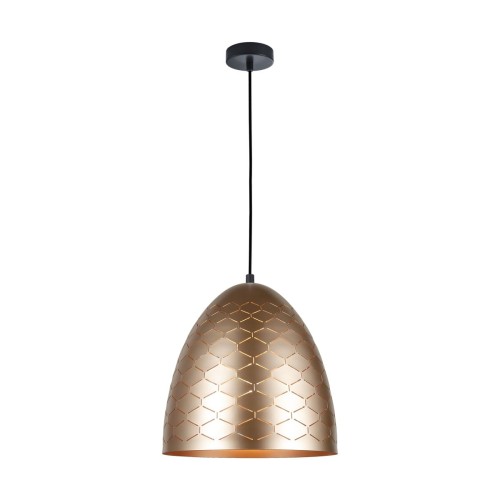 Leilani lampa wisząca 1-punktowa złota/czarna PND-43445-1L-GD