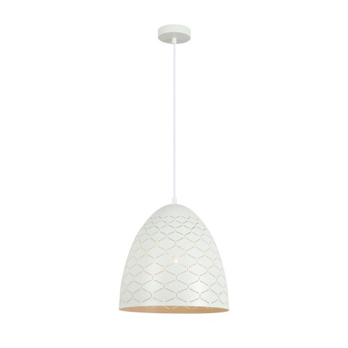 Leilani lampa wisząca 1-punktowa biała PND-43445-1L-WH