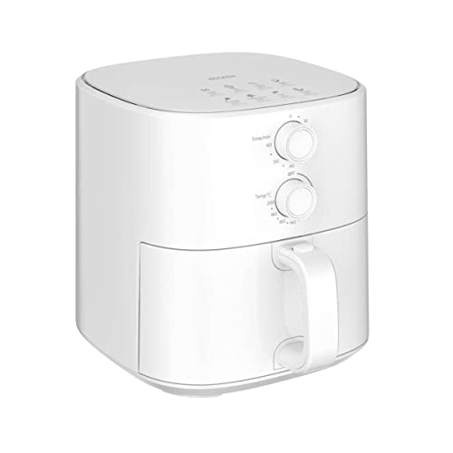 Becken 5L Frytkownica bezolejowa, Frytkownica Powietrze, 1500W, Regulowana temperatura, Timer, Biały