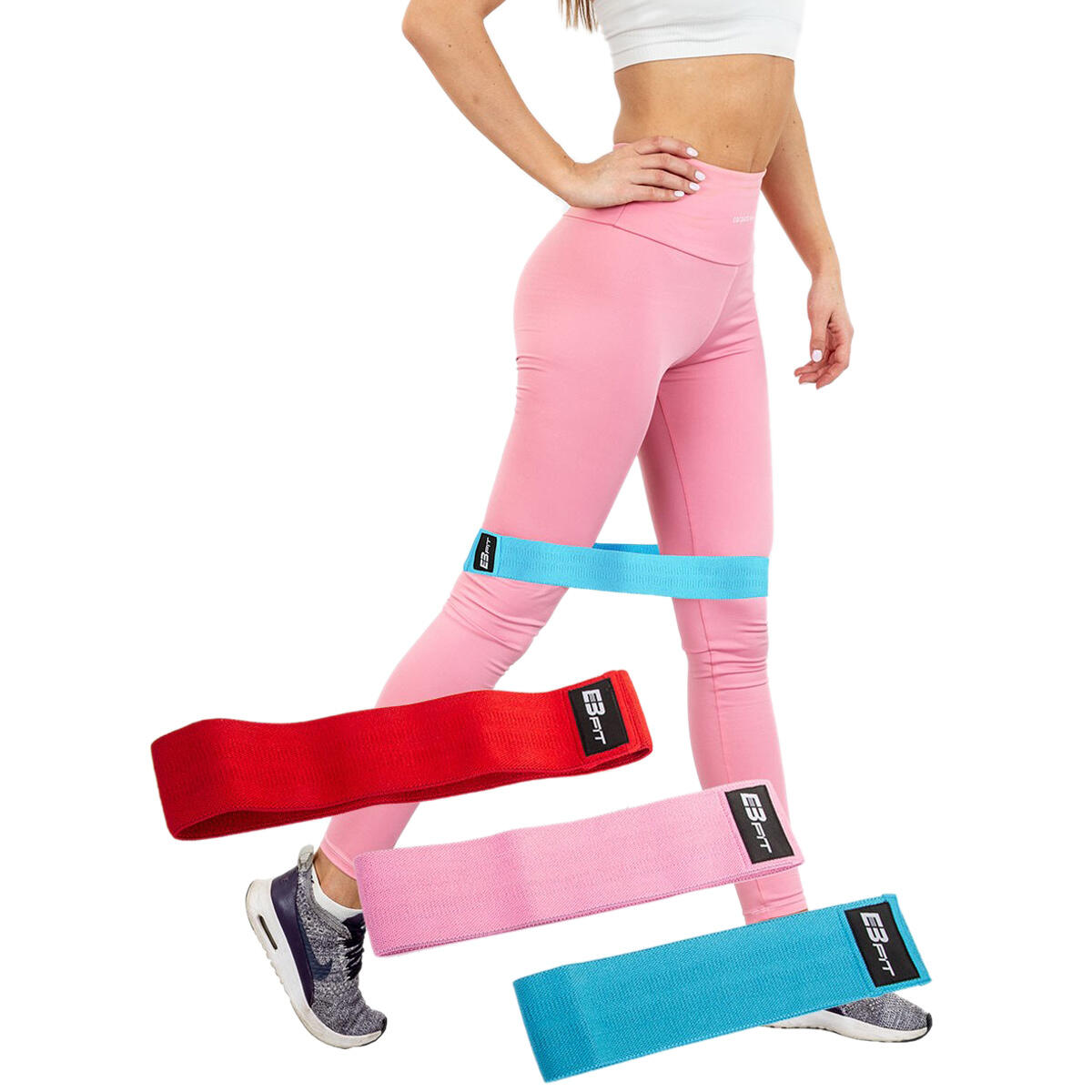 EB FIT ZESTAW GUM TAŚM DO ĆWICZEŃ HIP BAND 3W1 EB FIT 1028767