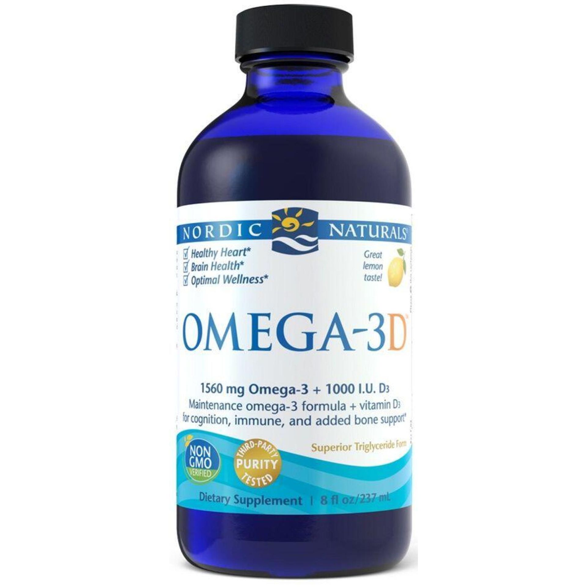 Omega Pharma Nordic Naturals 3D 1560mg Lemon cytryna (237 ml) Nordic Naturals BD5C-3238D