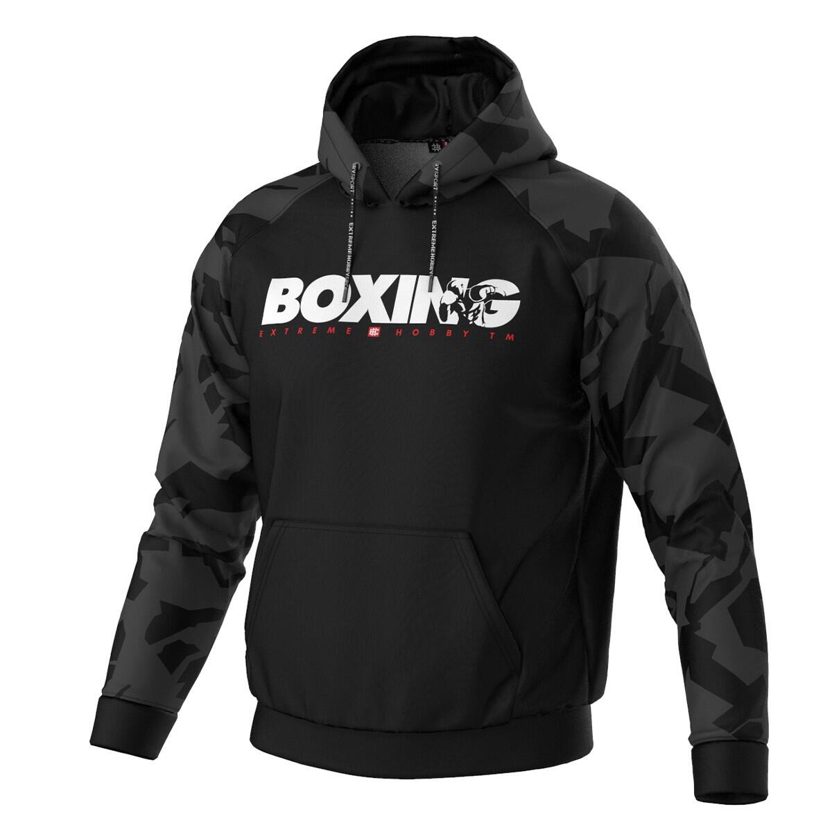 Bluza Męska Dresowa z Kapturem poliestrowa Extreme Hobby BOLD BOXING