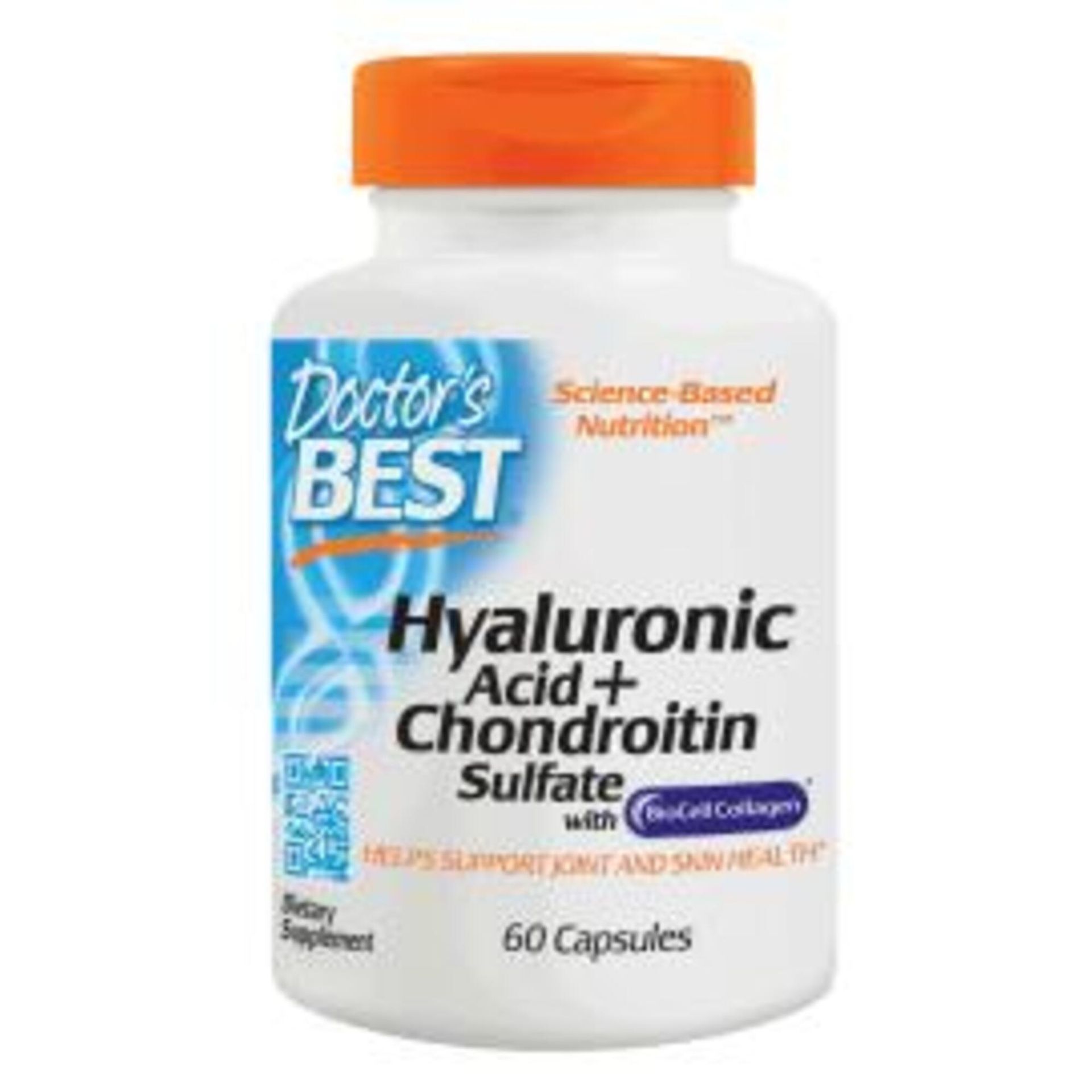 Doctor's Best Hyaluronic Acid + Chondroitin Sulfate with BioCell Collagen (60 tabl.)
