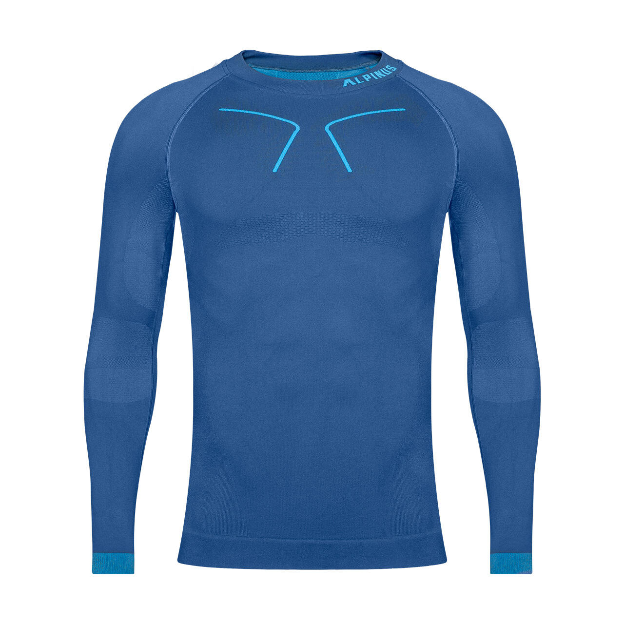 Bluza termoaktywna trekkingowa męska Alpinus Tactical Base Layer niebieska