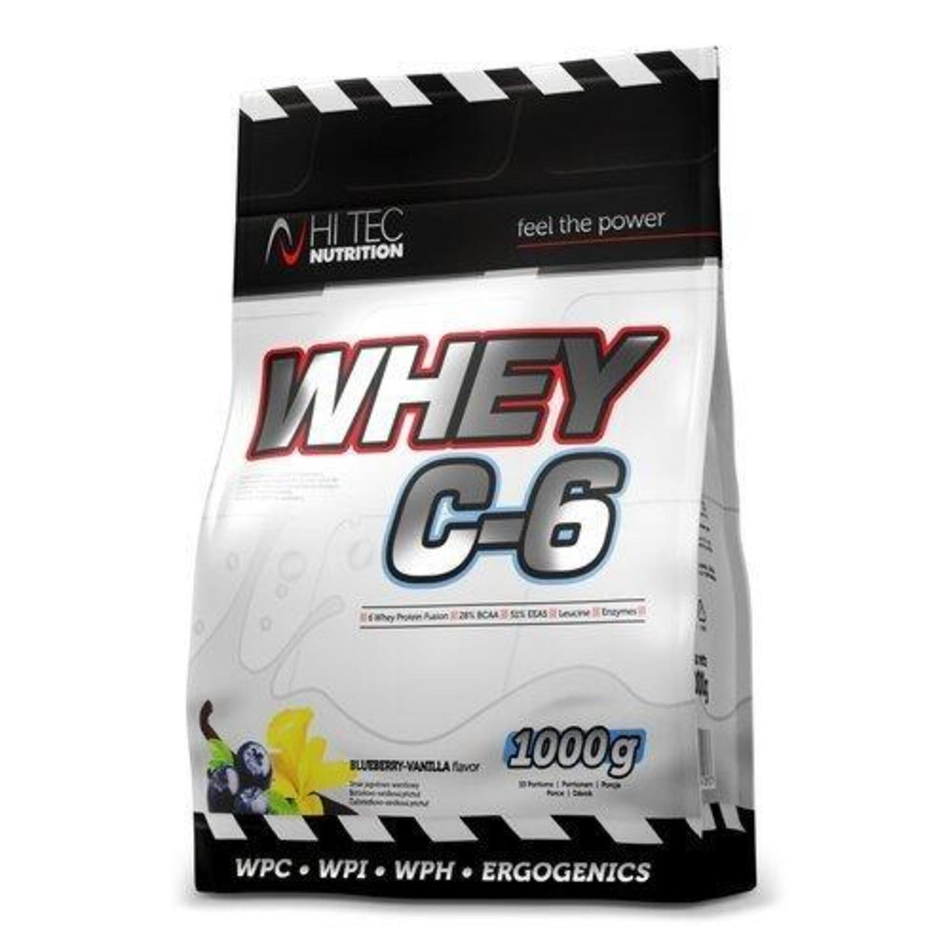 HI TEC Whey C-6 1000g Jagoda Wanilia