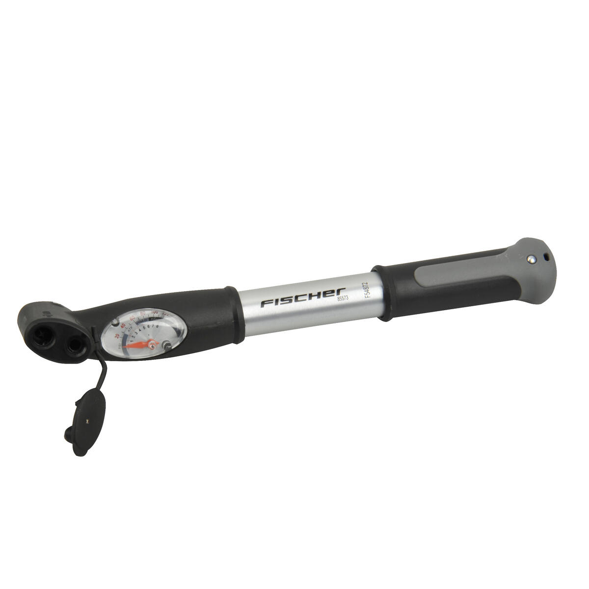Fischer Pompa  Mini-aluminiowa podwójna Hub Duo głowy, srebrny, 85573 85573_silber