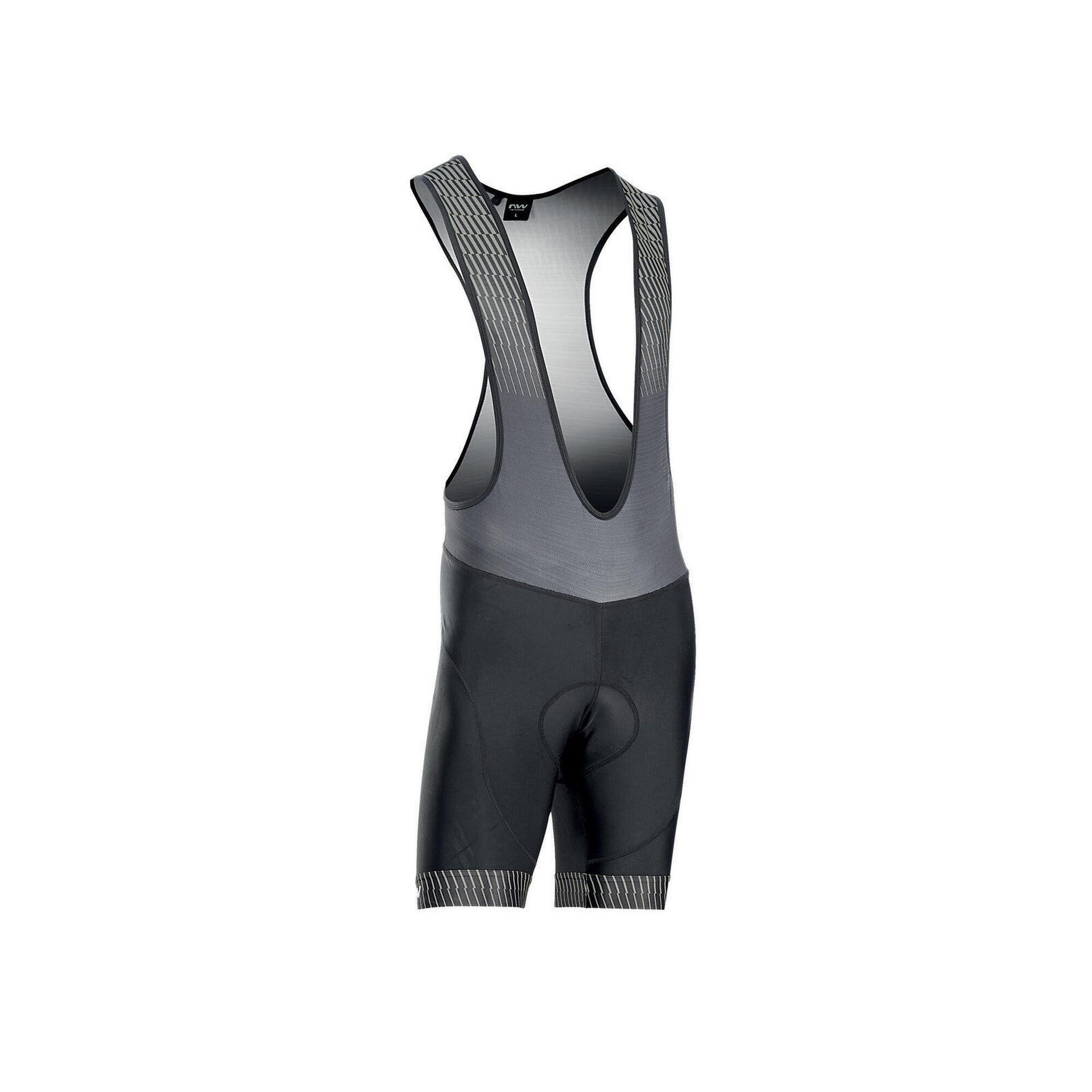 Spodenki rowerowe NORTHWAVE ORIGIN Bibshort czarno szare