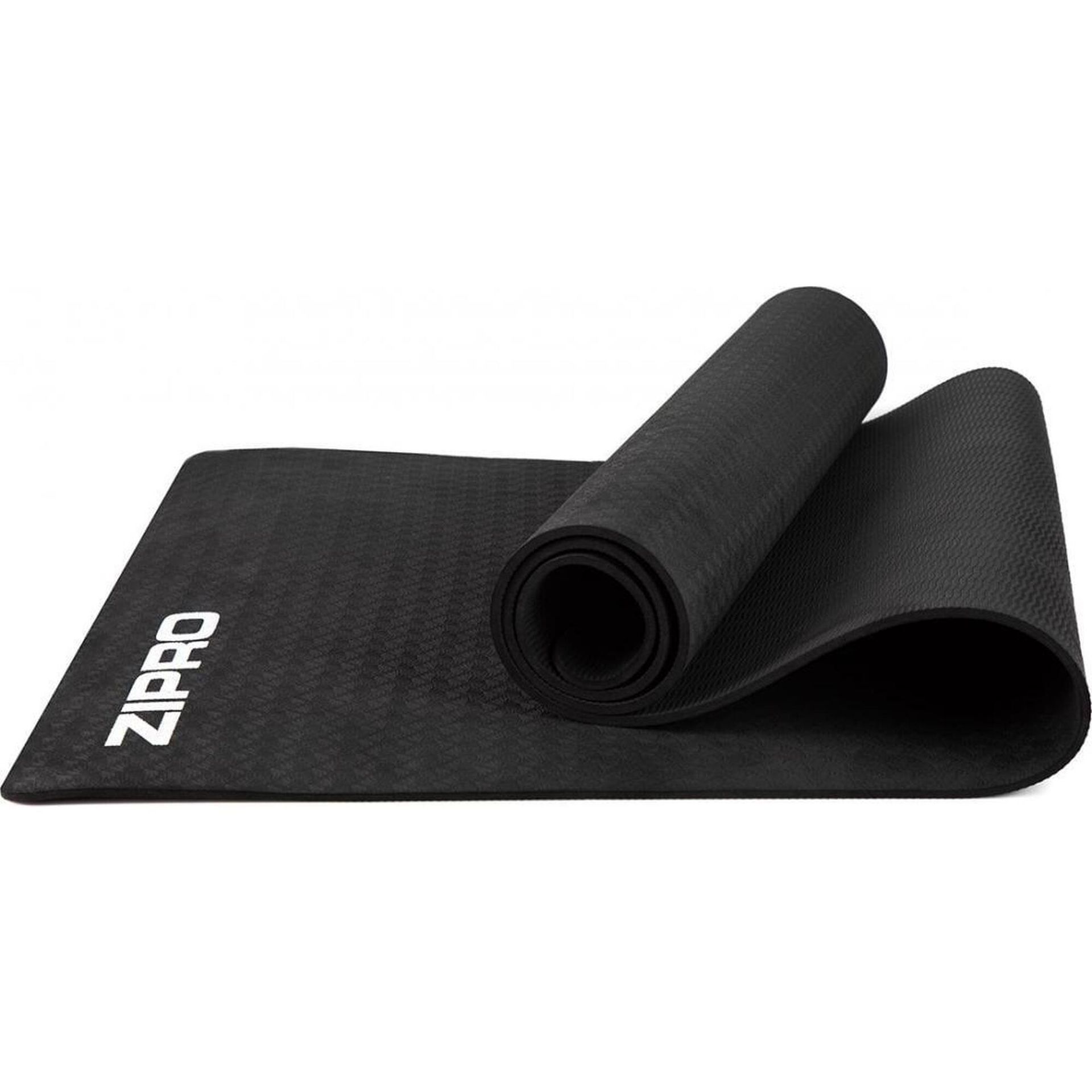 Mata do ćwiczeń Zipro TPE 6mm czarna