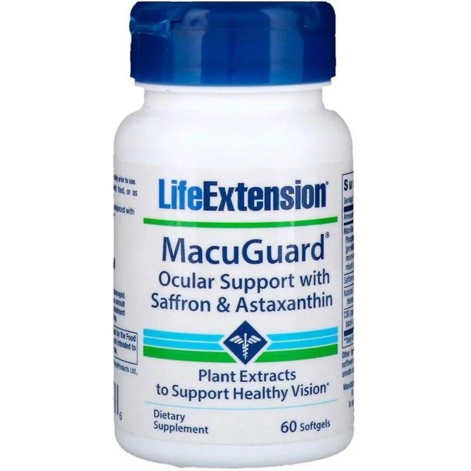 Life Extension Sklep Life Extension MacuGuard Ocular Support with Saffron & Astaxanthin 60 softgels
