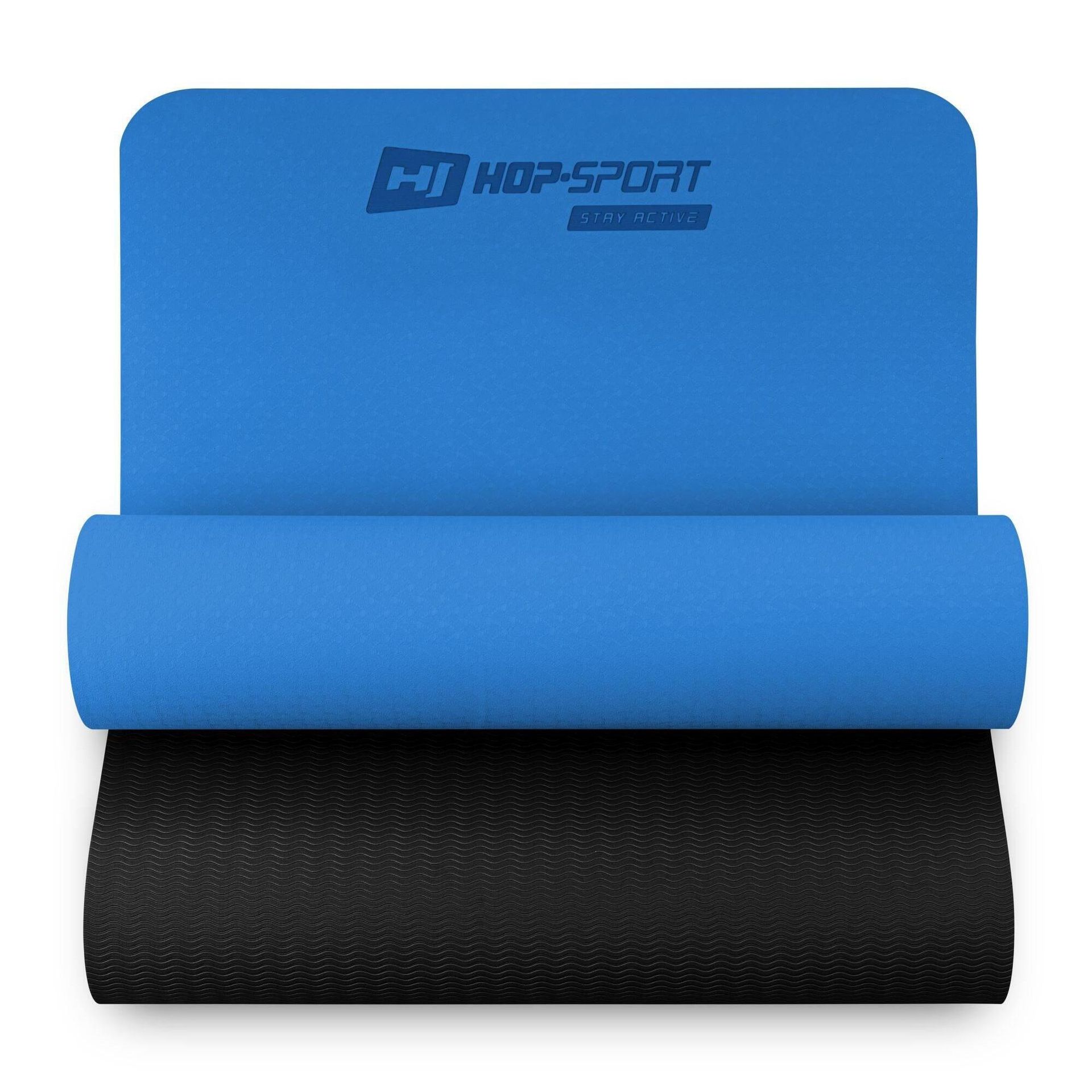 Hop-Sport Mata fitness TPE 0,6cm - niebieska 34712