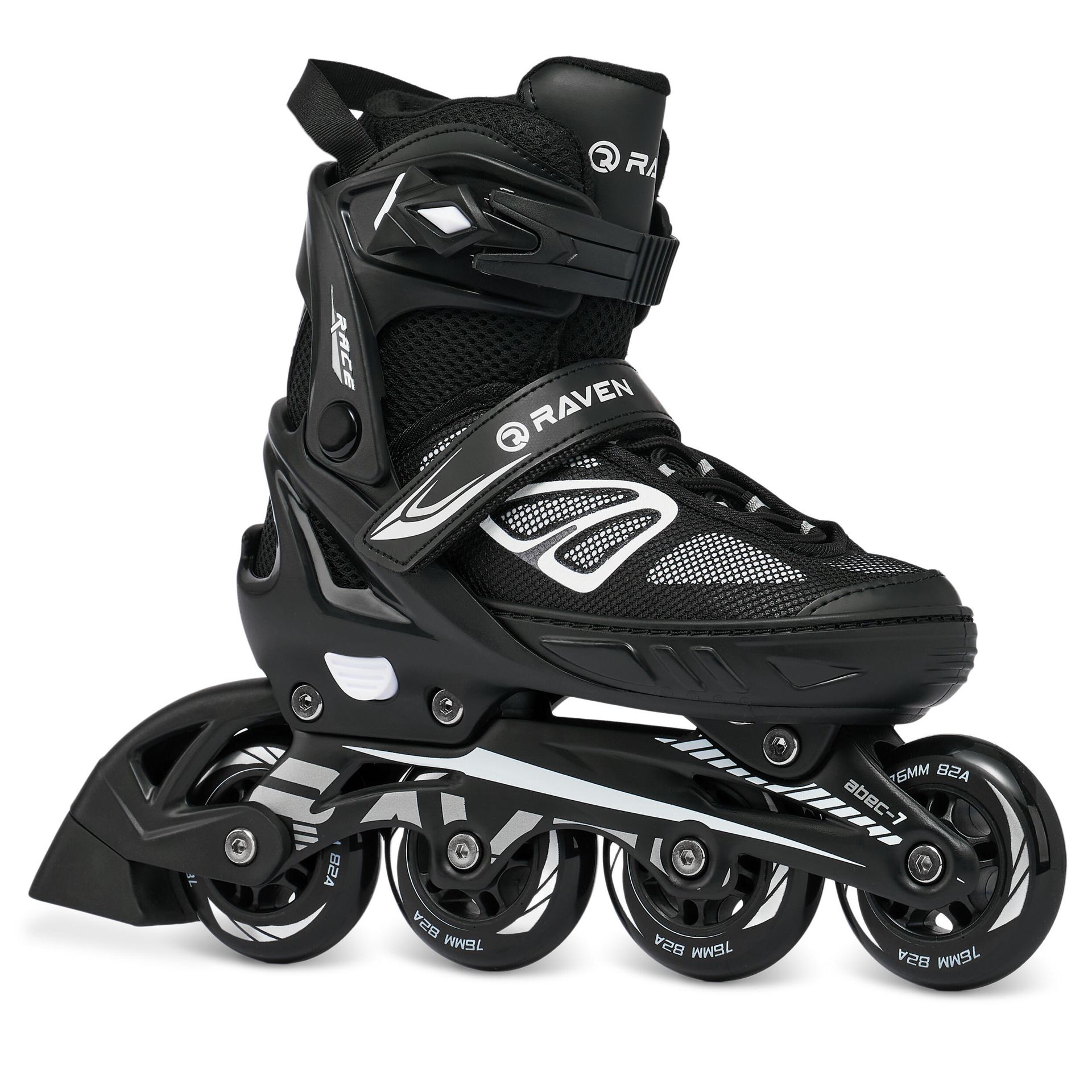 Rolki Raven Advance Black 38-42 Kauczuk