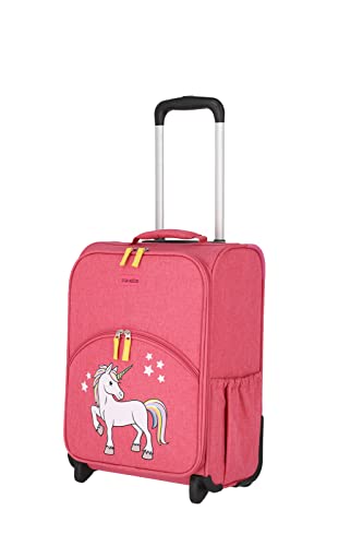travelite Walizka dziecięca z 2 rolkami dla mini-odkrywców świata, wózek dziecięcy z serii Youngster: Wielkość bagażu podręcznego, 44 cm, 1,9 kg, poliester, jednorożec, 44 cm, Walizka z 2 kółkami