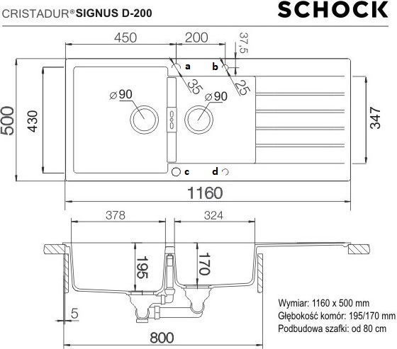 SCHOCK SIGNUS D-200 BRONZE (Cristadur)