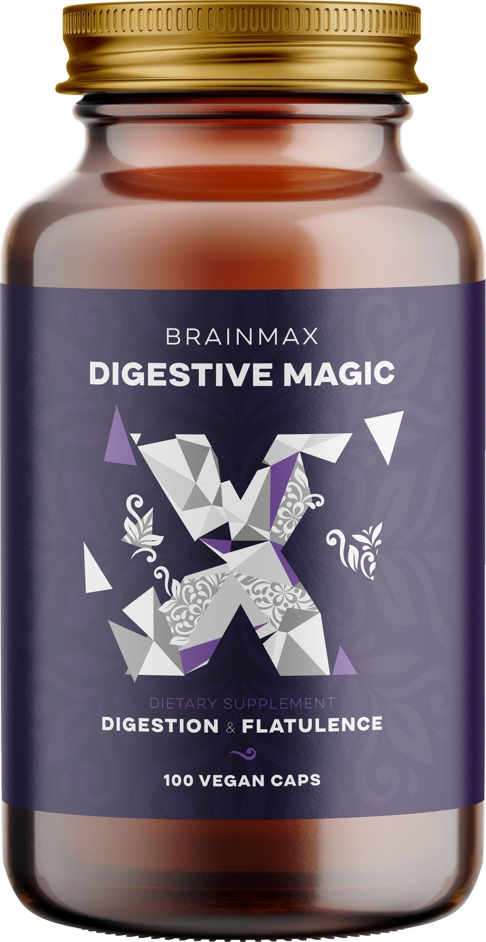 BrainMax Digestive Magic, enzymy trawienne, 100 kapsułek roślinnych