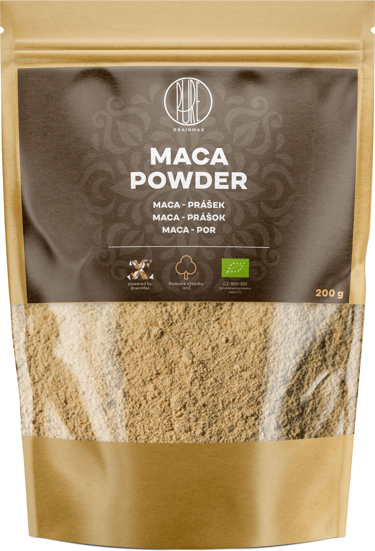 BrainMax Pure Maca BIO proszek, 200 g
