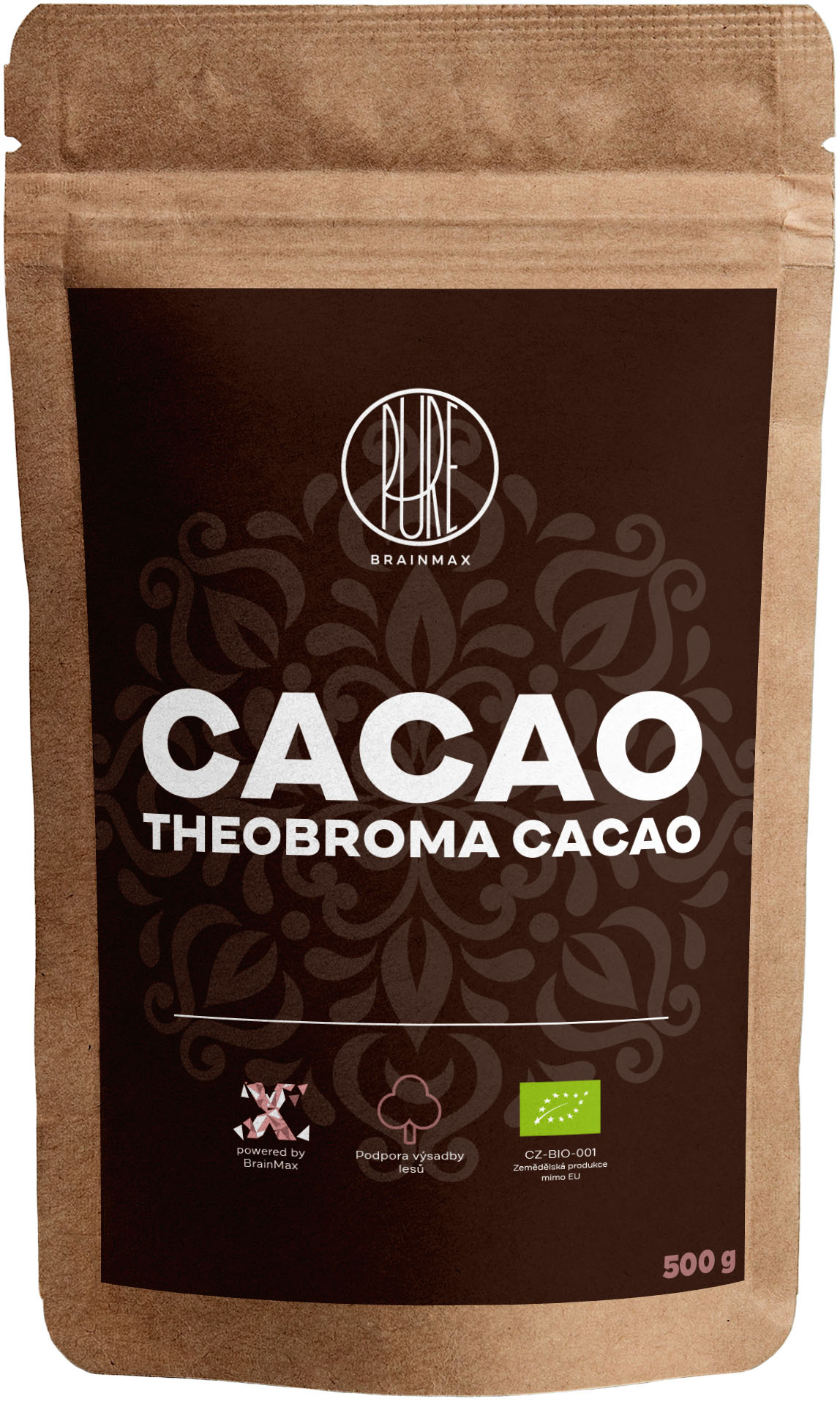 BrainMax Pure Cacao, BIO Kakao z Peru, 500 g