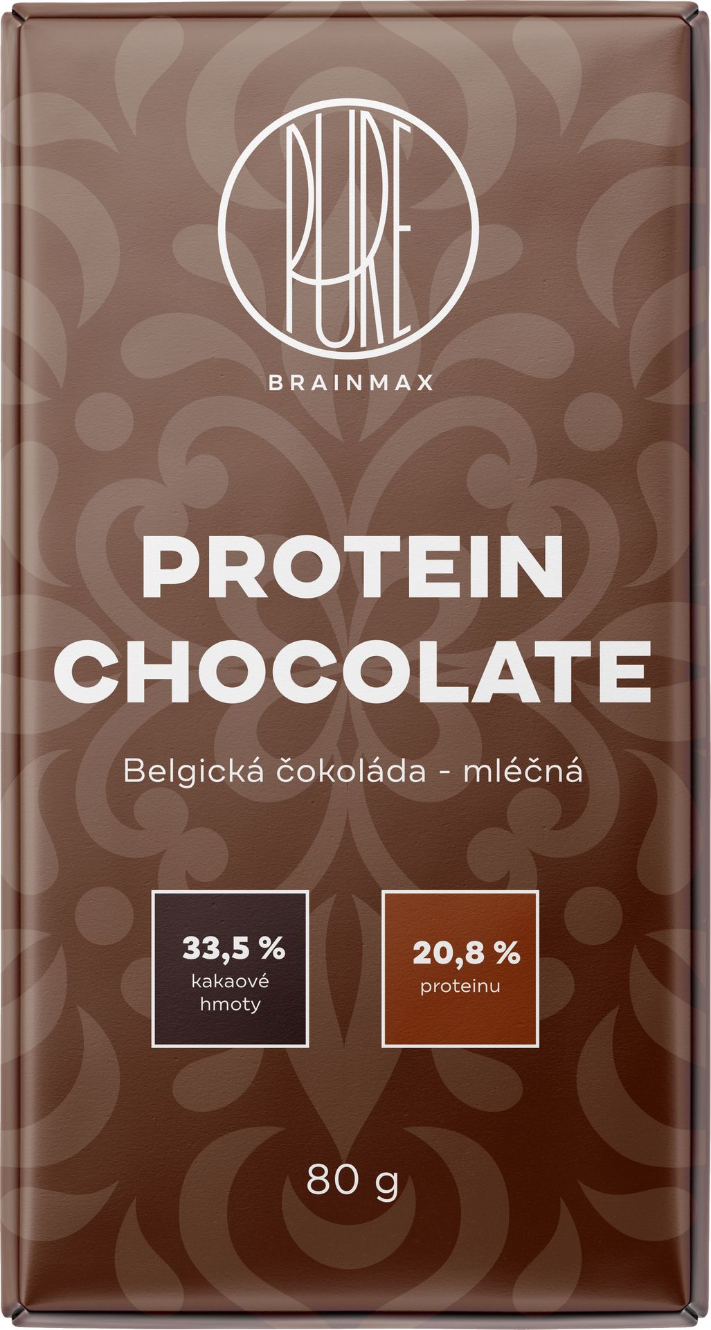 BrainMax Pure Proteinowa Czekolada, mleczna, 80 g