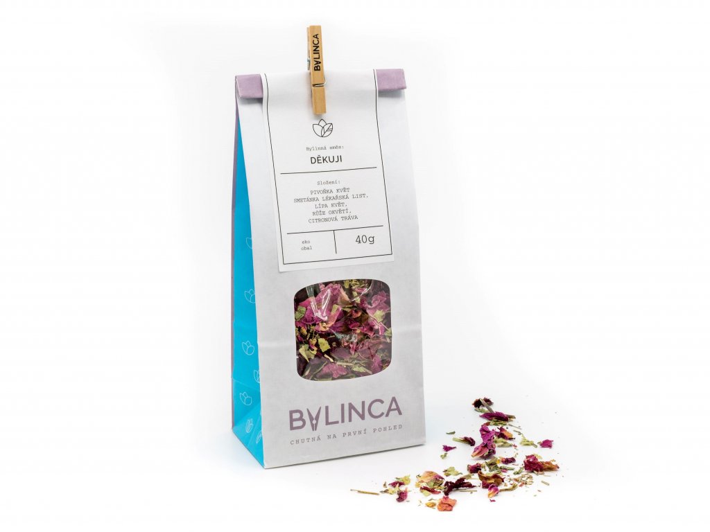 Bylinca Herbata - Herbata ziołowa Dziękuję, 40 g