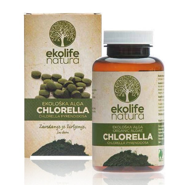 Ekolife Natura - Algi Chlorella Organic 240 tabletek (Organiczna alga chlorella)