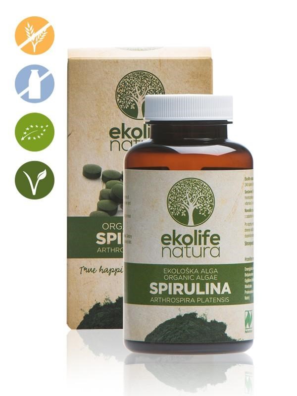 Ekolife Natura - Algi Spirulina Organic 240 tabletek (Organiczna spirulina z alg)