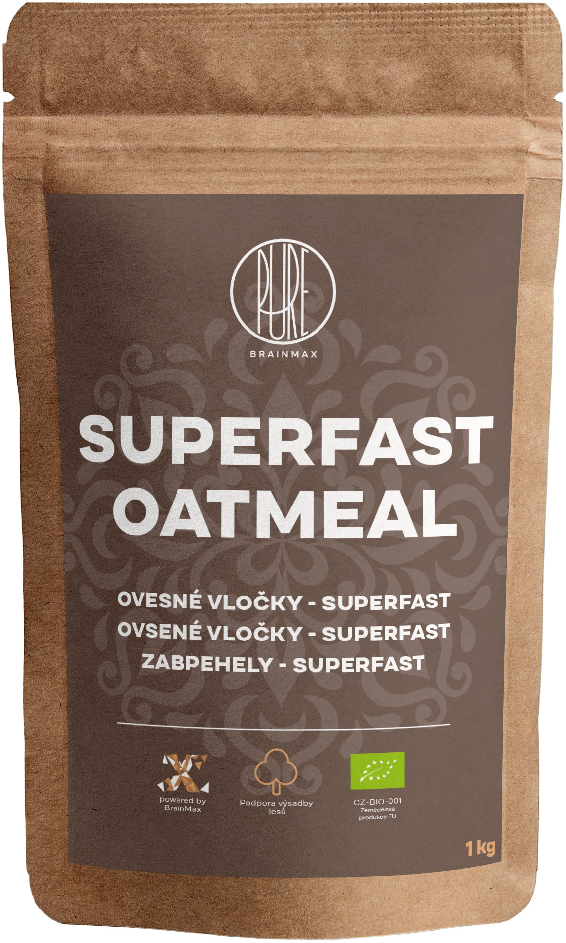 BrainMax Pure Superfast Płatki Owsiane BIO, 1kg