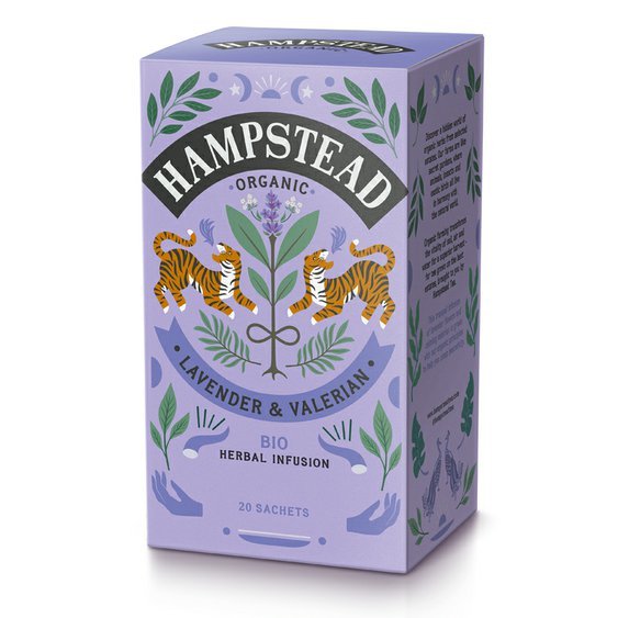 Hampstead Tea London BIO herbata ziołowa z lawendą i walerianą, 20szt