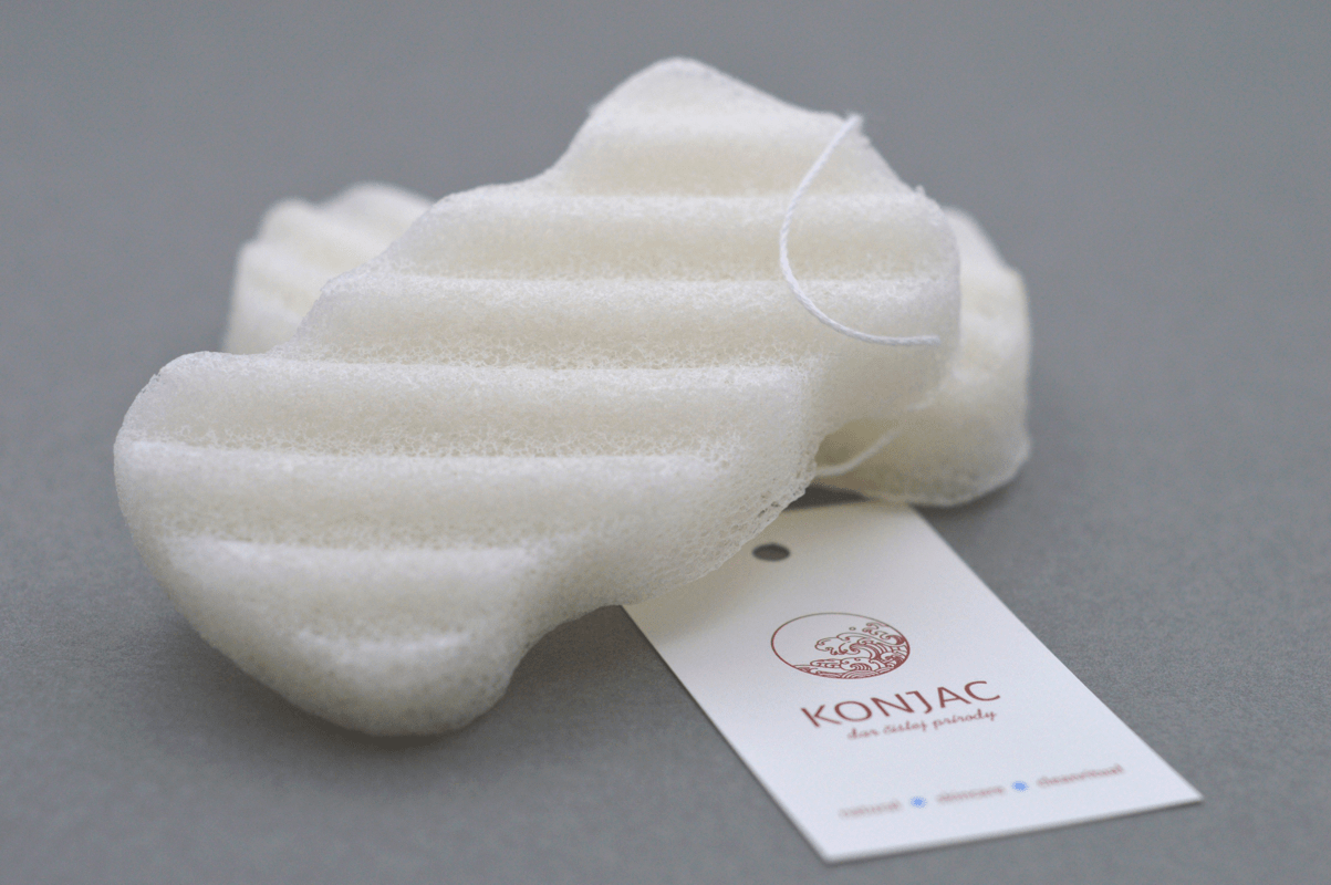 Konjac - Biała gąbka do ciała