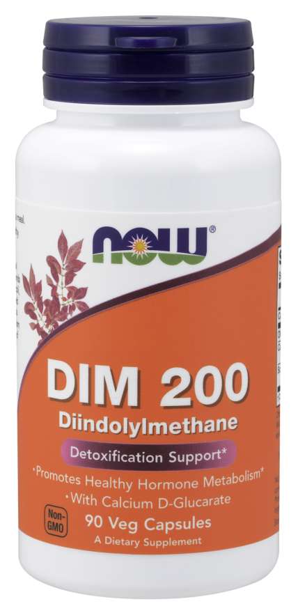 Фото - Вітаміни й мінерали Now Foods DIM 200, 90 Veg Caps  (Opakowanie 1 szt.)