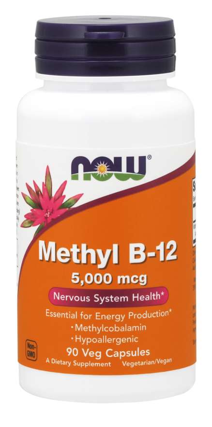 Now® Foods NOW Metylo B12 5000 mcg, 90 kapsułek roślinnych