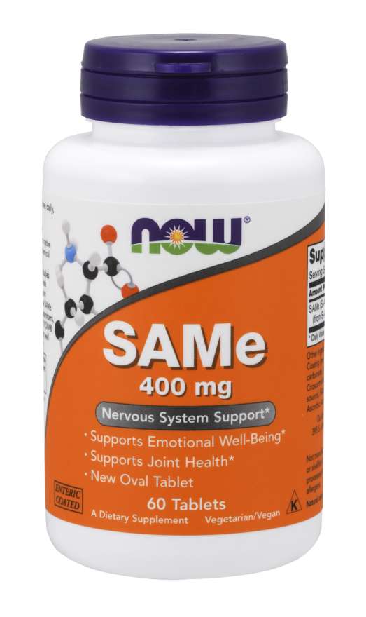 Now® Foods NOW SAMe (S-adenozylometionina), 400 mg, 60 tabletek