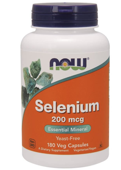 Now® Foods NOW Selen, 200 µg, 180 kapsułek roślinnych