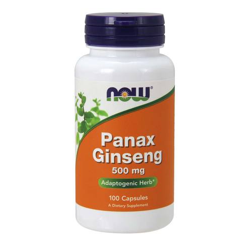 Now® Foods NOW Panax Ginseng (żeń-szeń), 500 mg, 100 kapsułek