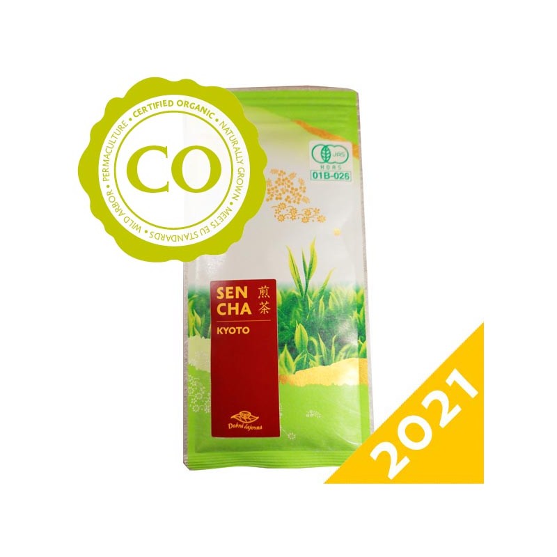 Spolek milců čaje s.r.o. Prawdziwa japońska zielona herbata SENCHA KYOTO najwyższej jakości, 50 g - BIO