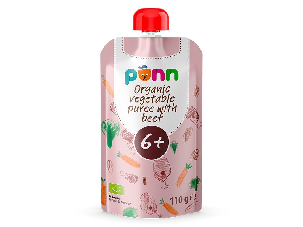 Salvest Põnn - Wołowina z puree warzywnym BIO, 110 g
