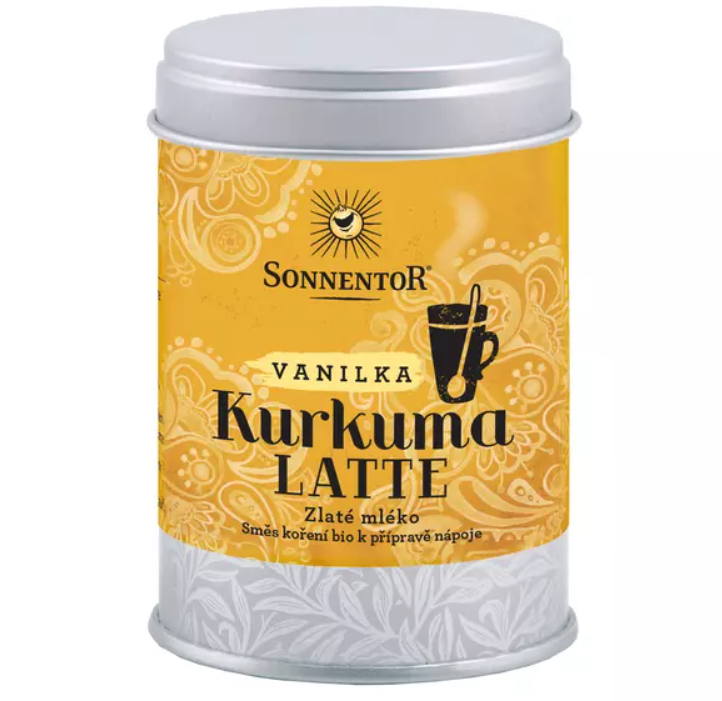 Sonnentor Kurkuma Latte - wanilia BIO, puszka 60 g