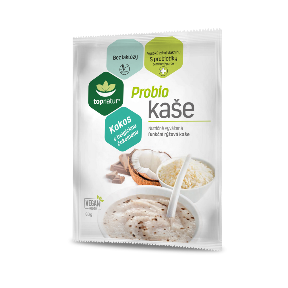 Topnatur - Owsianka Probio, kokos z belgijską czekoladą, 60 g