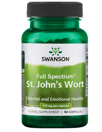 Swanson St. Ziele dziurawca, 375 mg, 60 kapsułek