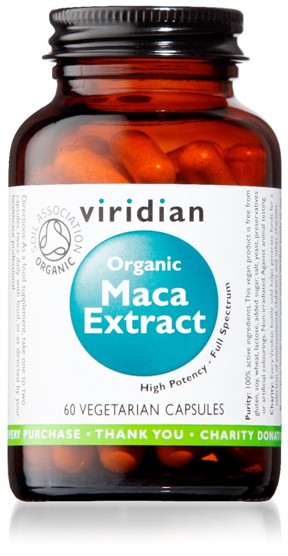 Viridian Maca Extract 60 kapsułek Organiczny