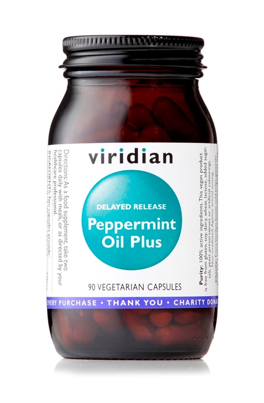Фото - Вітаміни й мінерали Viridian Nutrition Viridian Peppermint Oil Plus Veg Caps 90  (400)