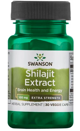 Ekstrakt Swanson Shilajit - 100 mg, 30 kapsułek