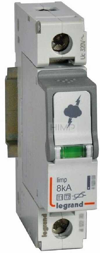 OGRANICZNIK PRZEPIĘĆ T1+T2 8/50 1P Legrand 412250